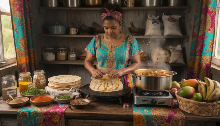 découvrez l'influence indienne dans la cuisine caribéenne à travers l'histoire méconnue du curry et du roti, deux plats emblématiques qui racontent un riche voyage culturel et culinaire.