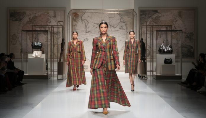 découvrez l'évolution du tissu madras, de ses origines coloniales à son statut d'icône incontournable dans la haute couture contemporaine.