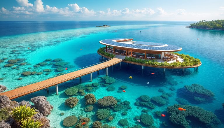 découvrez le nouveau ponton écologique de blue bay, une innovation durable conçue pour protéger les coraux et préserver la biodiversité marine.