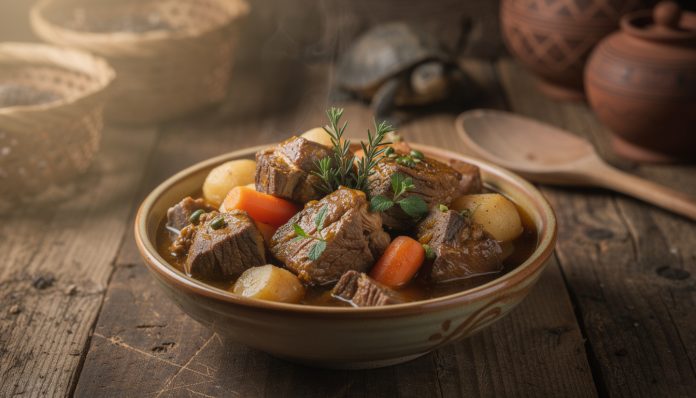Plat Typique : Le ragoût de tortue, une tradition ancestrale au cœur des débats éthiques. découvrez le ragoût de tortue, un plat typique chargé d'histoire et de traditions, au centre de nombreux débats éthiques et culturels.