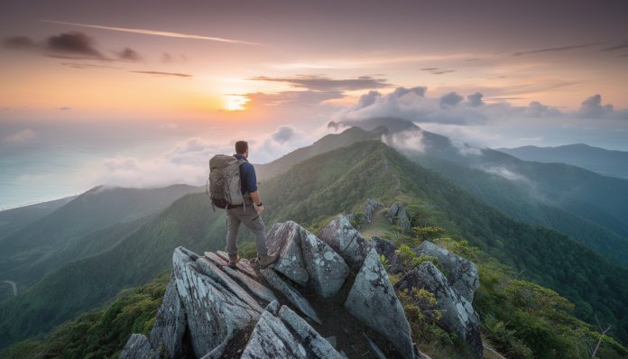 Randonnée : Atteindre le sommet du Blue Mountain Peak pour voir Cuba à l'aube. partez en randonnée jusqu'au sommet du blue mountain peak et admirez la vue imprenable sur cuba au lever du soleil. une expérience unique pour les amoureux de la nature et de l'aventure.