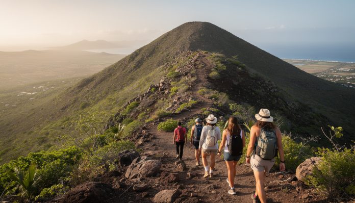 Randonnée : L'ascension du mont Hooiberg pour une vue panoramique jusqu'au Venezuela. découvrez l'ascension du mont hooiberg et profitez d'une vue panoramique exceptionnelle s'étendant jusqu'au venezuela, idéale pour les passionnés de randonnée et de paysages grandioses.