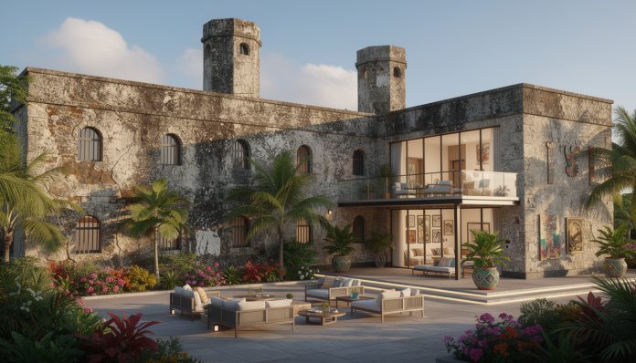 découvrez la transformation spectaculaire d'une ancienne prison de saint-kitts en un hôtel d'exception alliant histoire et confort moderne.