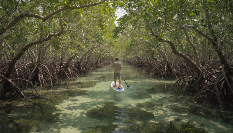 découvrez le stand-up paddle au cœur des mangroves et explorez cet écosystème fragile sous votre planche. une expérience unique alliant aventure et respect de la nature.