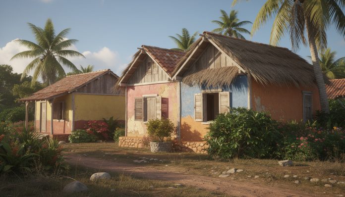 découvrez l'art traditionnel de la construction des 'cunucu houses', ces maisons rurales typiques qui illustrent le patrimoine architectural et culturel local.