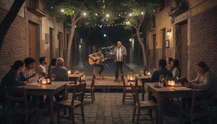 Vie Nocturne : Les meilleures "Peñas" de la ville pour écouter de la poésie et de la musique acoustique. découvrez les meilleures peñas de la ville pour vivre une soirée unique alliant poésie et musique acoustique. plongez dans une ambiance chaleureuse et authentique lors de ces rendez-vous culturels incontournables de la vie nocturne.